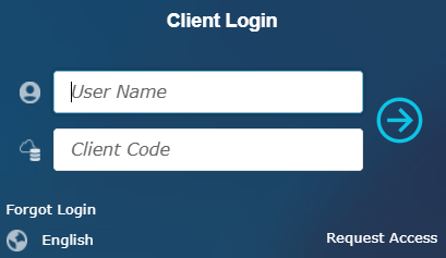 A login screen with white text and blue background

Description automatically generated